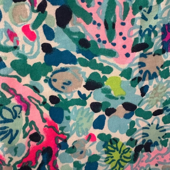 Lilly Pulitzer Multicolor Floral Print Dress XS | Vibrant Long Sleeve Mini - Picture 3 of 5